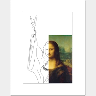 Rock Mona Lisa Posters and Art